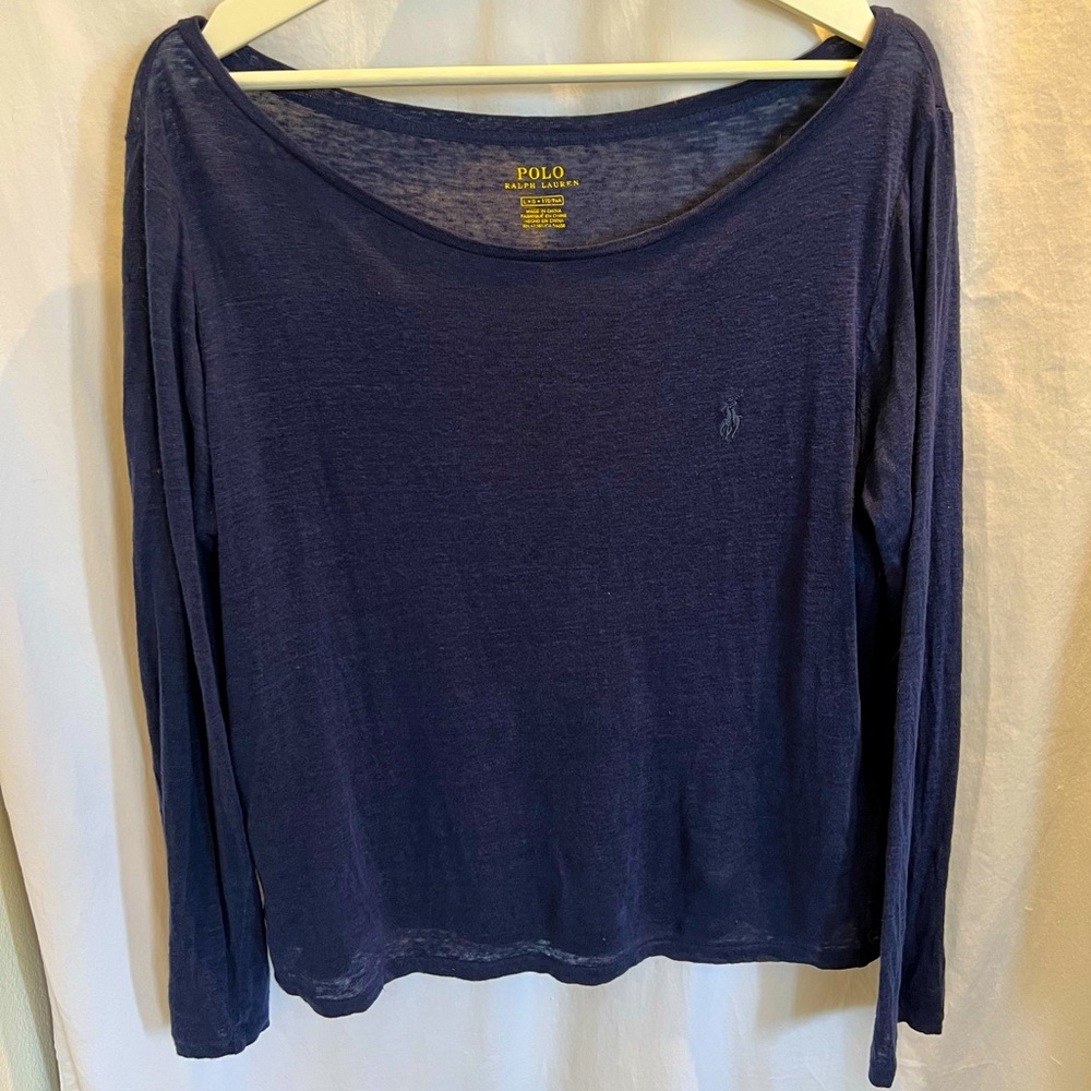POLO RALPH LAUREN Linen Long Sleeve Shirt